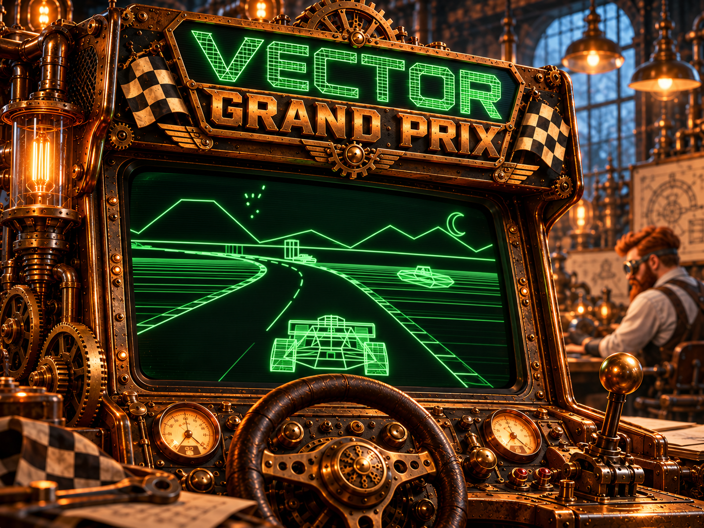 Vector Grand Prix - AI-assisted retro vector racing experiment